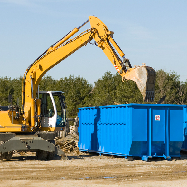 what size residential dumpster rentals are available in Canova